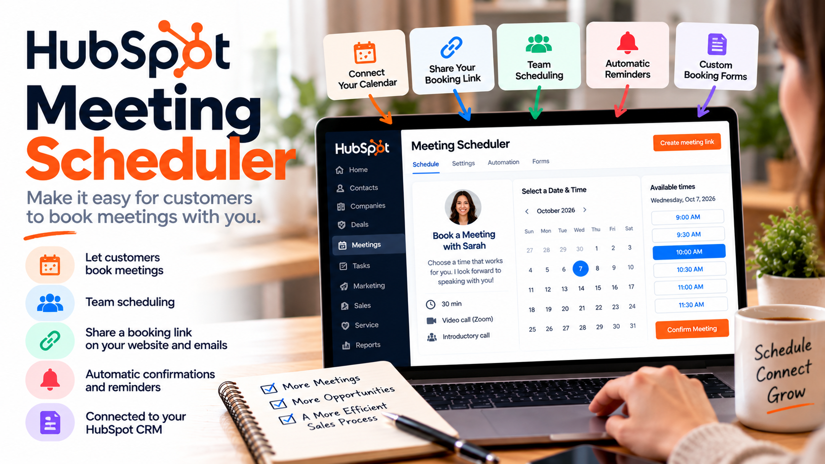 HubSpot Meeting Scheduler: Make It Easier for Customers to Book Meetings With You