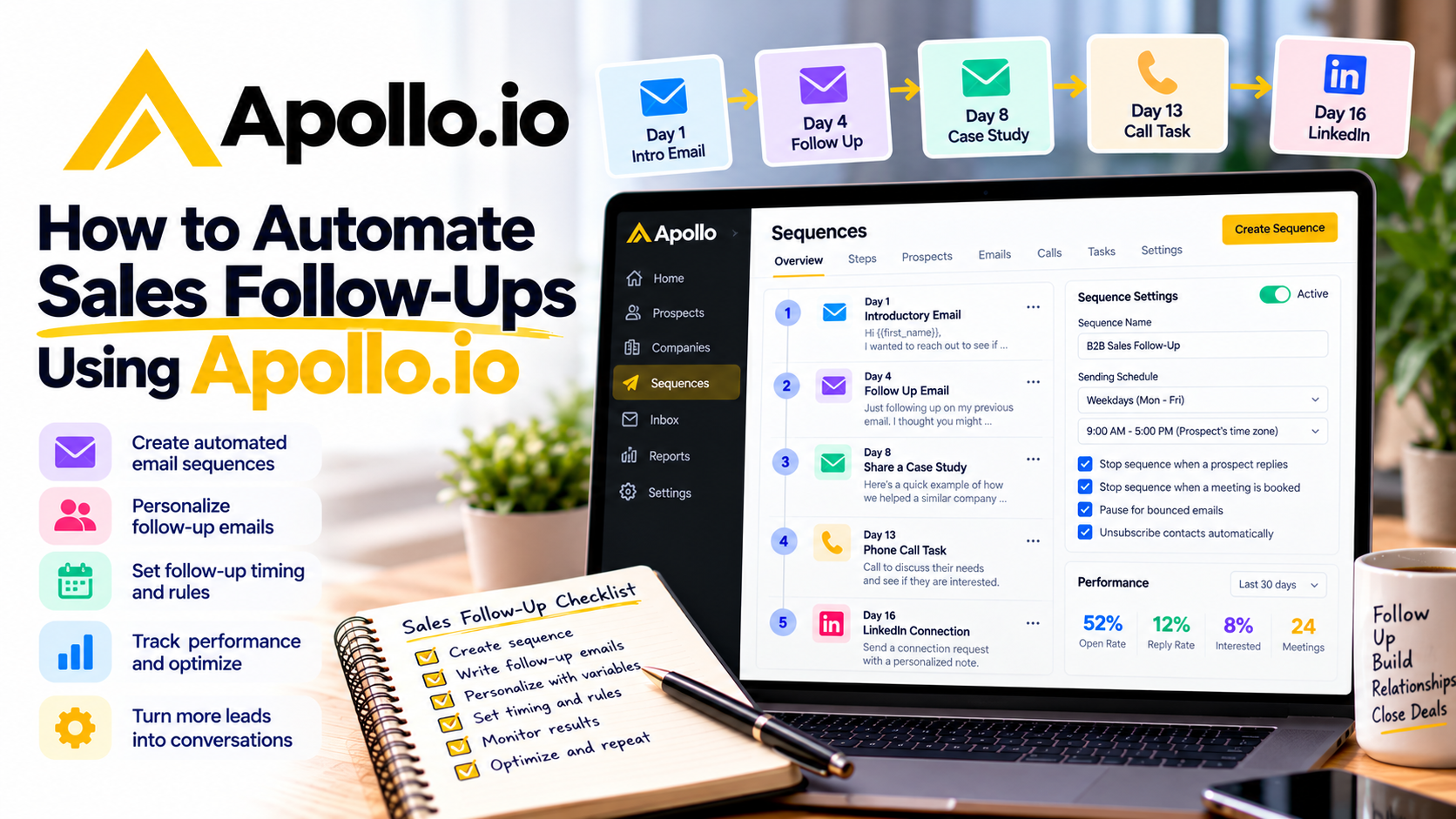 How to Automate Sales Follow-Ups Using Apollo.io: A Step-by-Step Guide