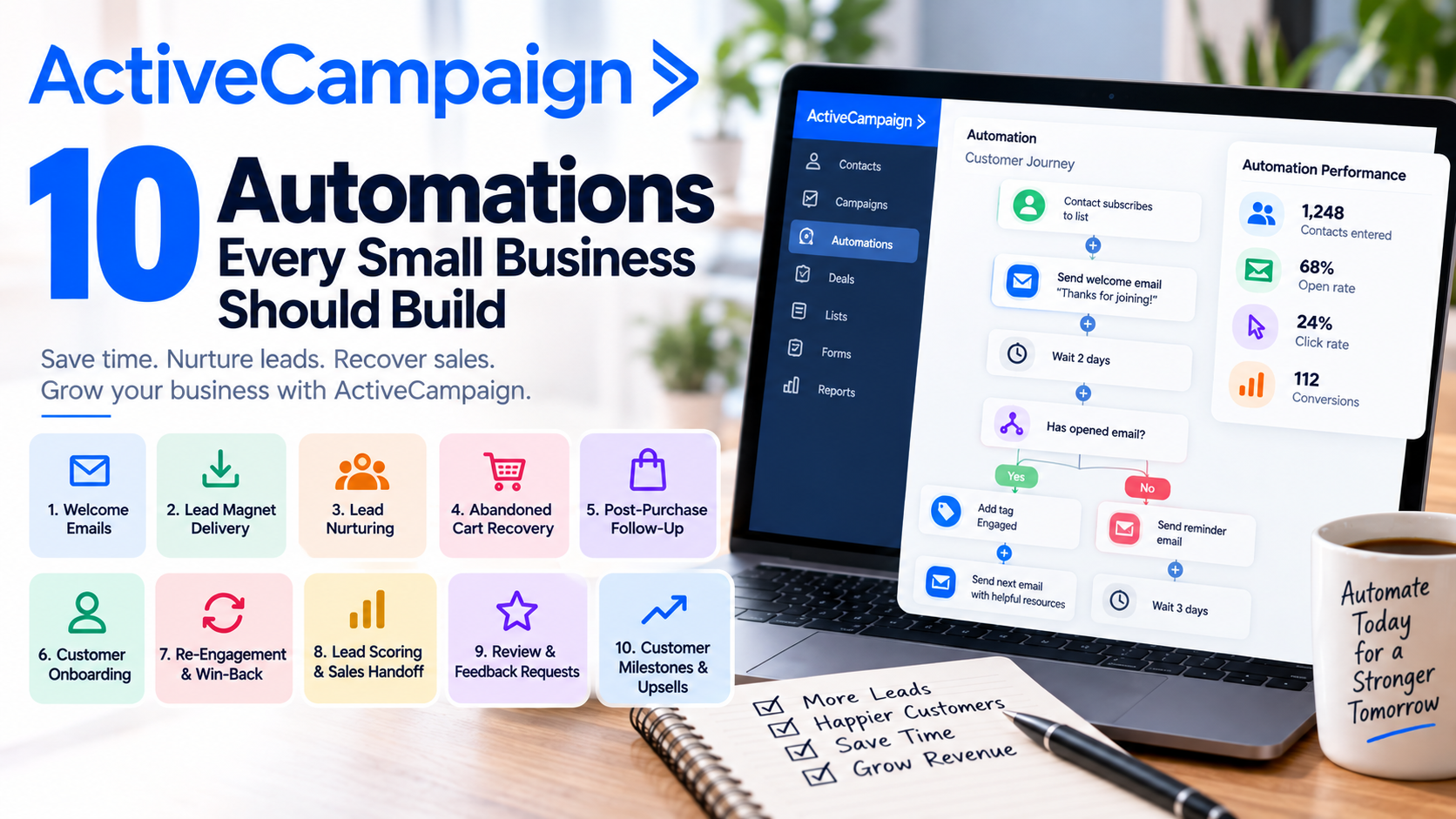 10 ActiveCampaign Automations Every Small Business Should Build