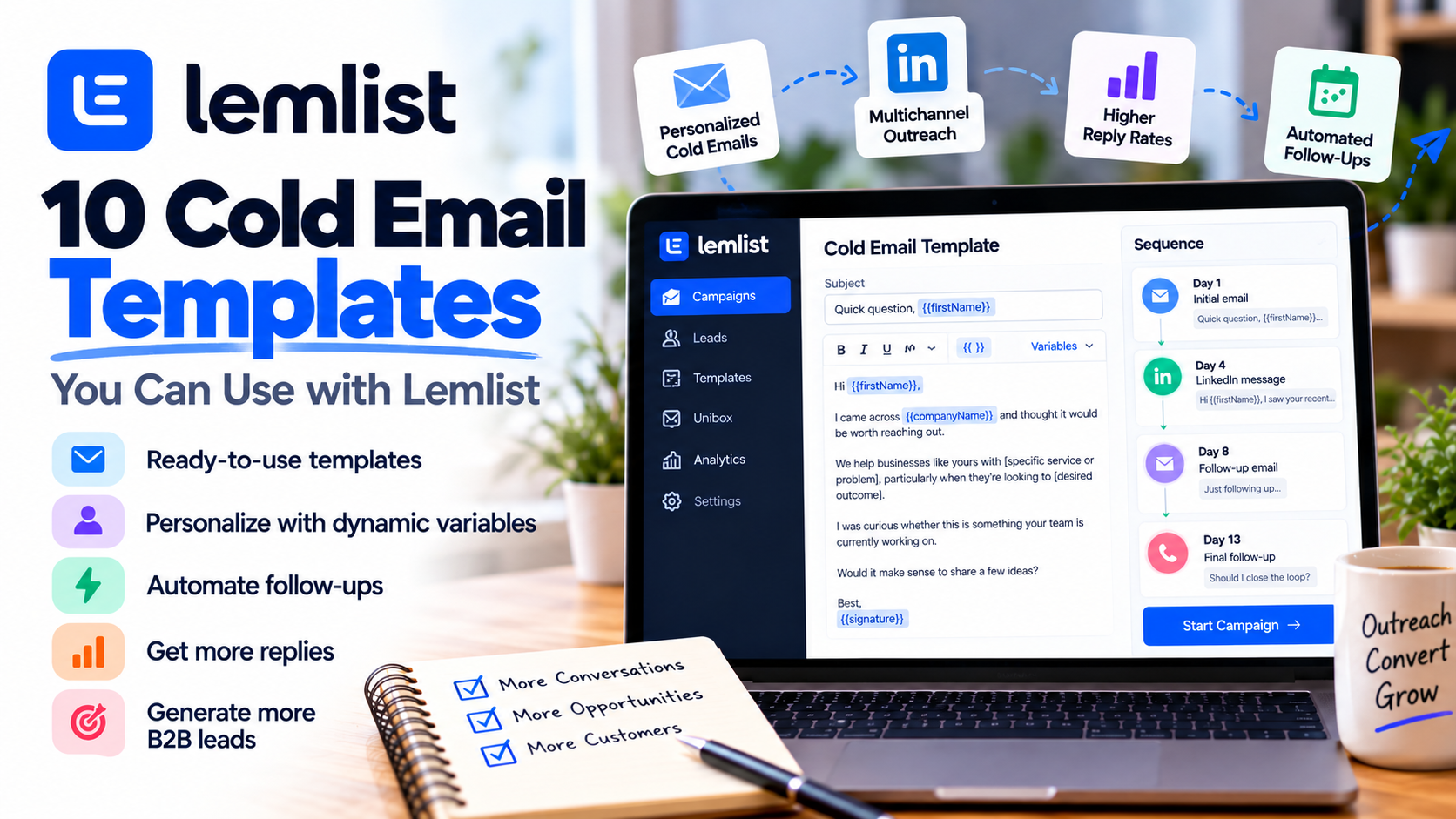 10 Cold Email Templates You Can Use with Lemlist