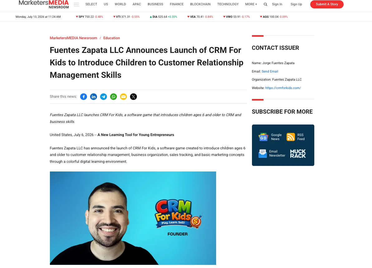 Jorge Fuentes Zapata publicado en MarketersMEDIA Newsroom